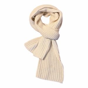 Mackage Ivory Wool Blend Extra-Long Knit Scarf Wrap NWT